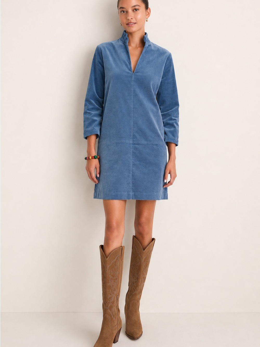 Tuckernuck Clifton Corduroy Dress – Blue – Size Medium